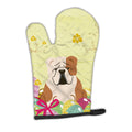 Easter Eggs English Bulldog Fawn White Oven Mitt Heat Resistant Thick Oven Mitt for Hot Pans and Oven, Kitchen Mitt Protect Hands, Cooking Baking Glove