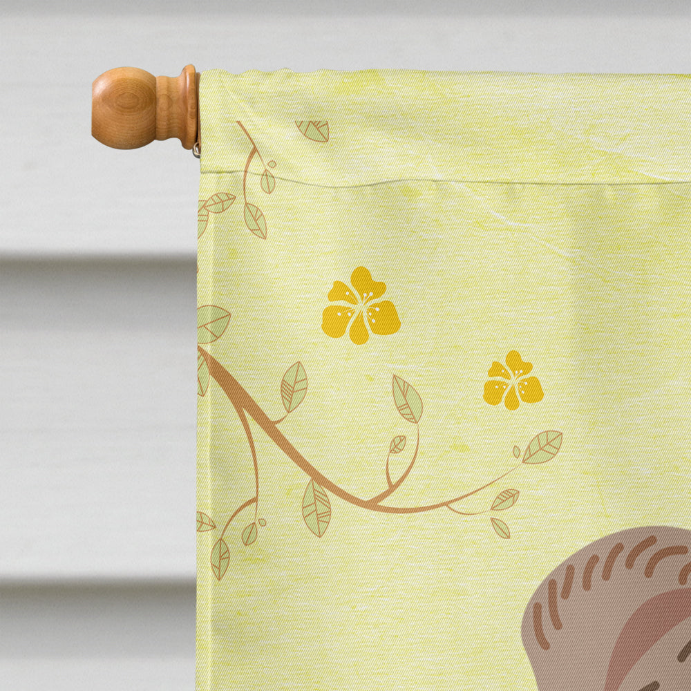 Easter Eggs English Bulldog Grey Brindle  House Flag 28x40 Porch Sleeve Pole Decorative Outside Yard Banner Artwork Wall Hanging, Polyester