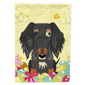 Easter Eggs Wire Haired Dachshund Dapple House Flag 28x40 Porch Sleeve Pole Decorative Outside Yard Banner Artwork Wall Hanging, Polyester