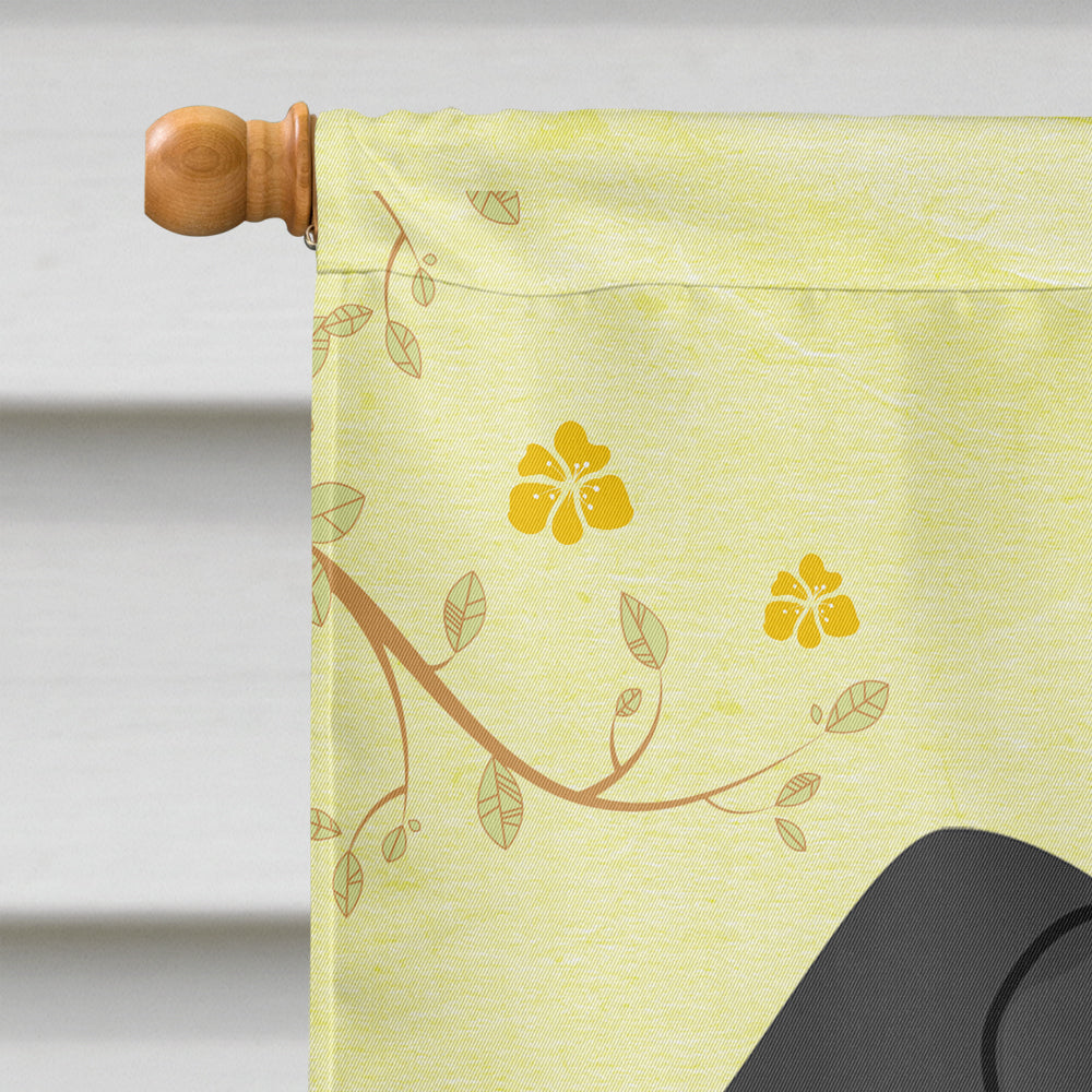 Easter Eggs Wire Haired Dachshund Dapple House Flag 28x40 Porch Sleeve Pole Decorative Outside Yard Banner Artwork Wall Hanging, Polyester