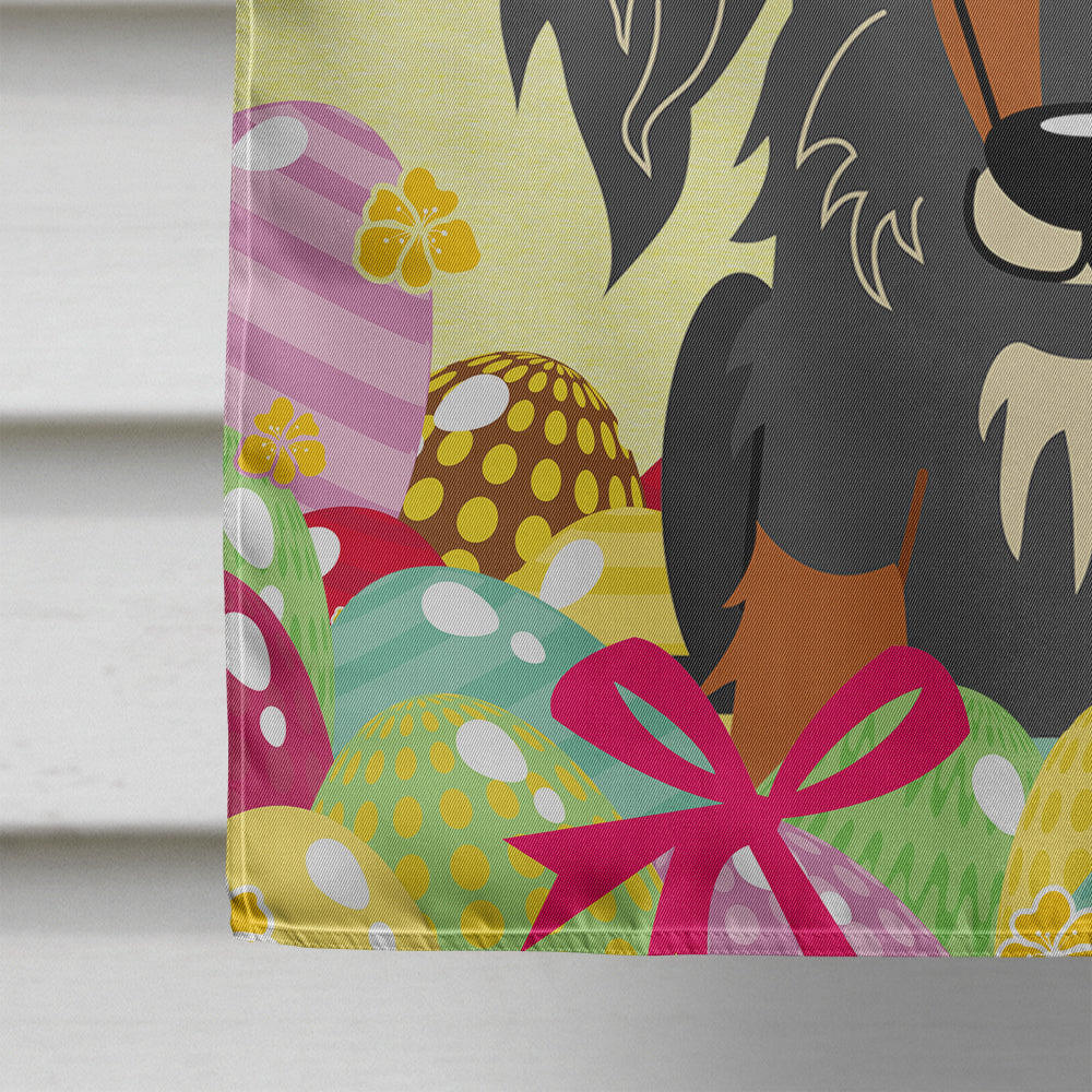 Easter Eggs Wire Haired Dachshund Dapple House Flag 28x40 Porch Sleeve Pole Decorative Outside Yard Banner Artwork Wall Hanging, Polyester