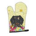 Easter Eggs Wire Haired Dachshund Dapple Oven Mitt Heat Resistant Thick Oven Mitt for Hot Pans and Oven, Kitchen Mitt Protect Hands, Cooking Baking Glove