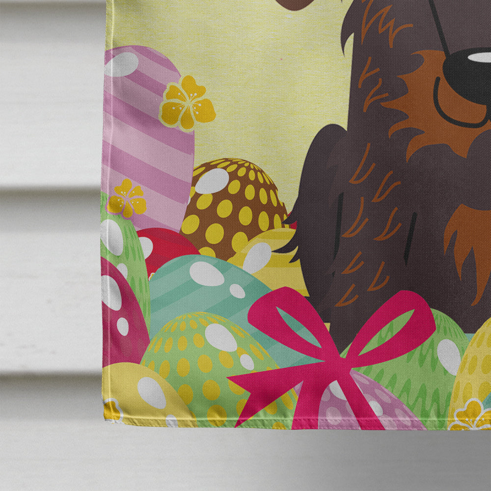 Easter Eggs Wire Haired Dachshund Chocolate House Flag 28x40 Porch Sleeve Pole Decorative Outside Yard Banner Artwork Wall Hanging, Polyester