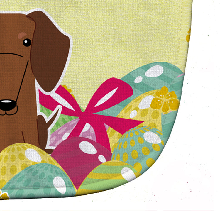 Easter Eggs Dachshund Red Brown Baby Bib Easy-Clean Baby Bib Baby Feeding Accessory Baby Mealtime Essential, 10 x 13, Multicolor
