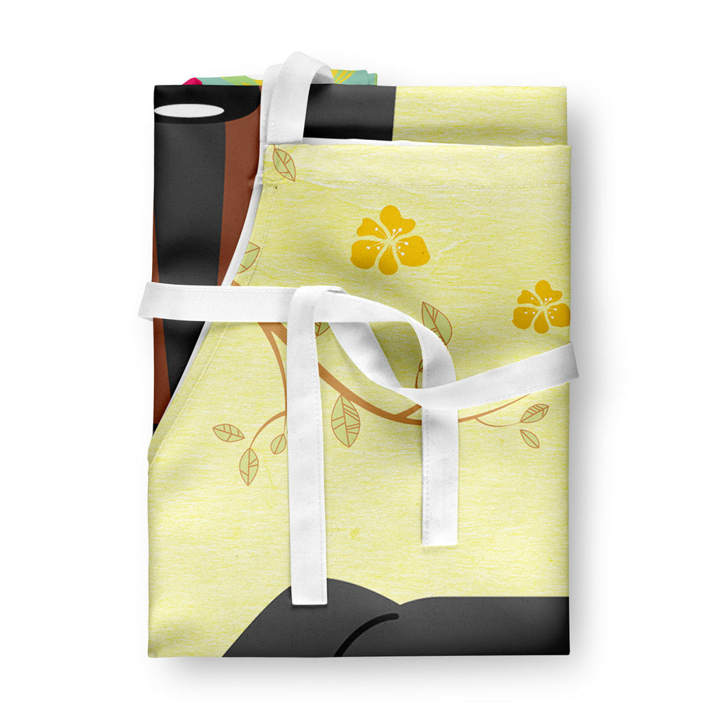 Easter Eggs Dachshund Black Tan Apron Cooking Kitchen Server Baking Crafts Gardening for Adult Women Men, Unisex, Large, Multicolor