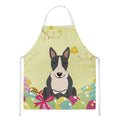 Easter Eggs Bull Terrier Black White Apron Cooking Kitchen Server Baking Crafts Gardening for Adult Women Men, Unisex, Large, Multicolor