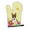 Easter Eggs Bull Terrier Dark Brindle Oven Mitt Heat Resistant Thick Oven Mitt for Hot Pans and Oven, Kitchen Mitt Protect Hands, Cooking Baking Glove