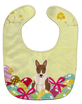 Easter Eggs Bull Terrier Brindle Baby Bib Easy-Clean Baby Bib Baby Feeding Accessory Baby Mealtime Essential, 10 x 13, Multicolor