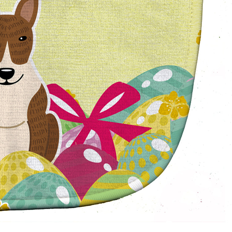 Easter Eggs Bull Terrier Brindle Baby Bib Easy-Clean Baby Bib Baby Feeding Accessory Baby Mealtime Essential, 10 x 13, Multicolor
