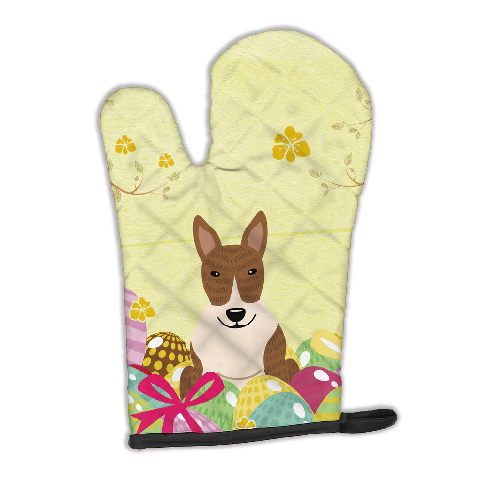 Easter Eggs Bull Terrier Brindle Oven Mitt Heat Resistant Thick Oven Mitt for Hot Pans and Oven, Kitchen Mitt Protect Hands, Cooking Baking Glove