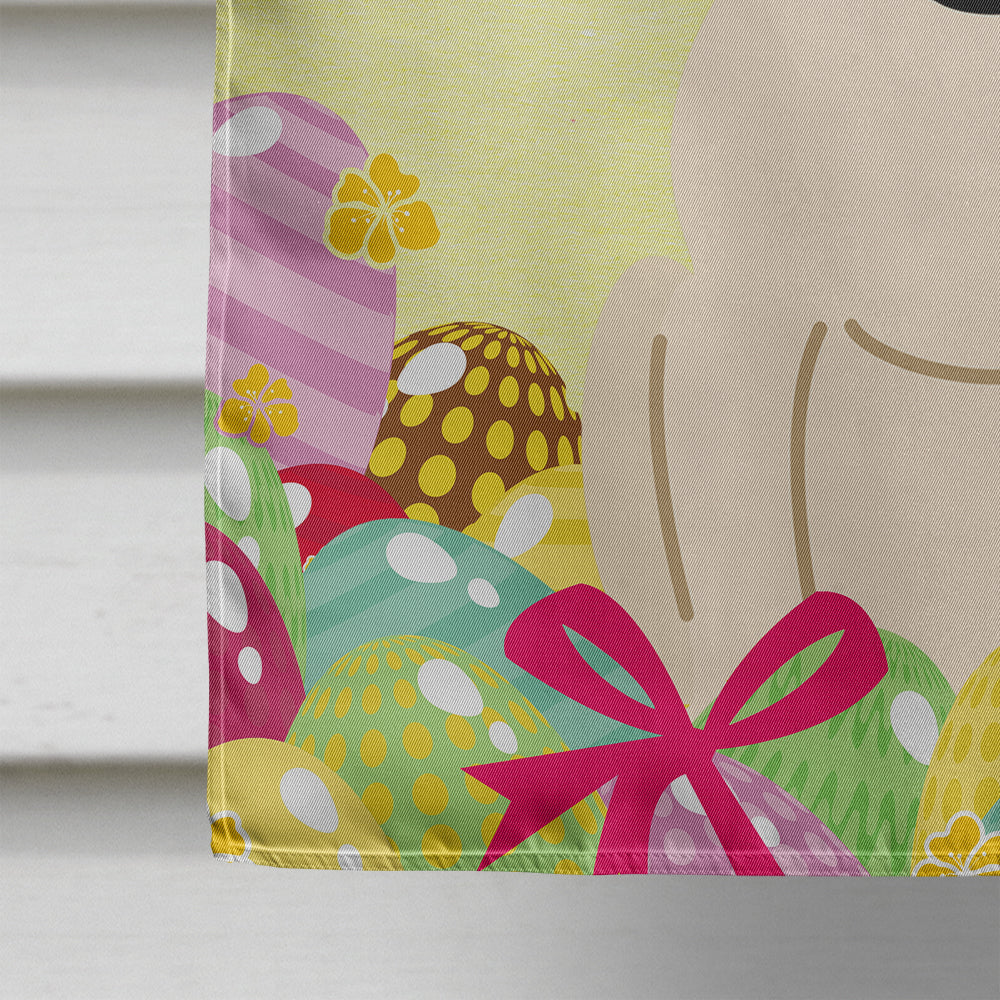 Easter Eggs Bull Terrier White House Flag 28x40 Porch Sleeve Pole Decorative Outside Yard Banner Artwork Wall Hanging, Polyester