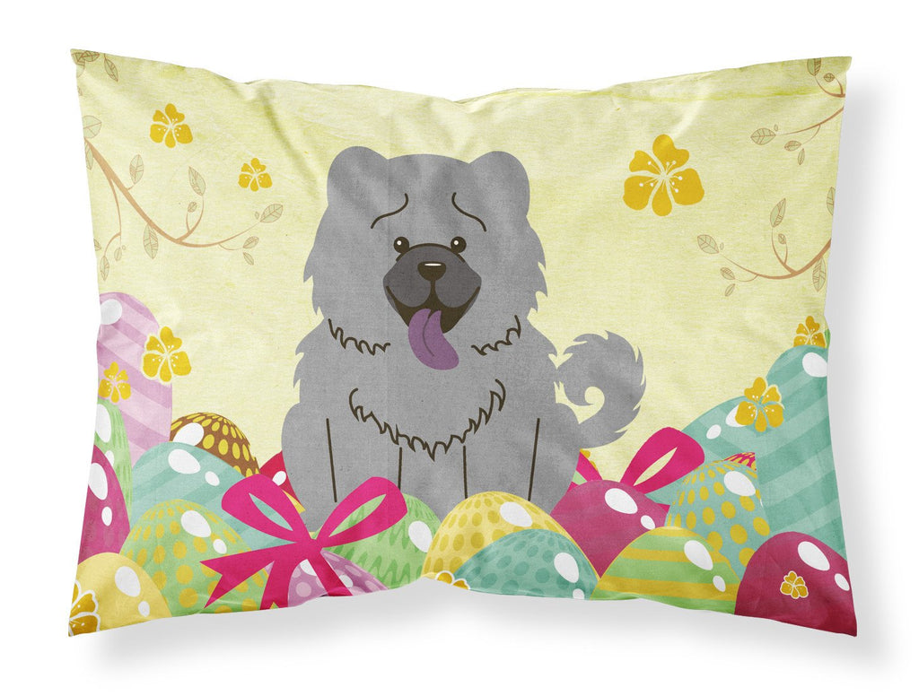 Easter Eggs Chow Chow Blue Standard Pillowcase Lightweight Super Soft Easy Care Decorative Artwork Pillowcase, Standard