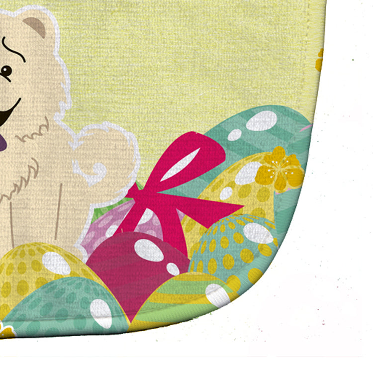 Easter Eggs Chow Chow White Baby Bib Easy-Clean Baby Bib Baby Feeding Accessory Baby Mealtime Essential, 10 x 13, Multicolor