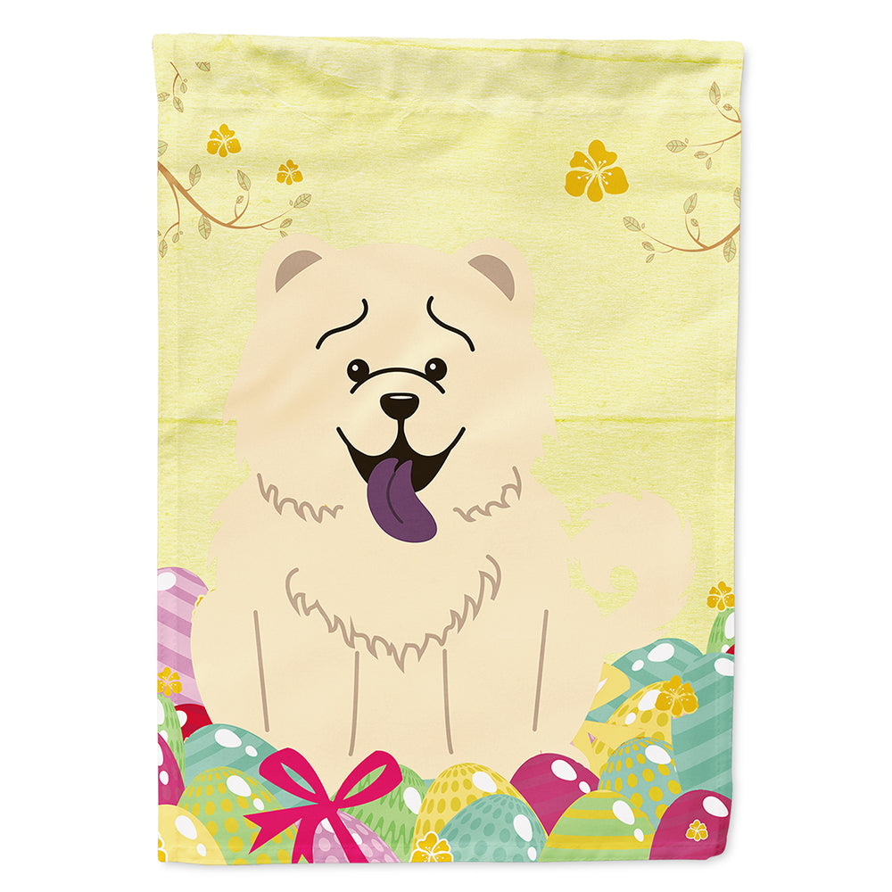 Easter Eggs Chow Chow White House Flag 28x40 Porch Sleeve Pole Decorative Outside Yard Banner Artwork Wall Hanging, Polyester