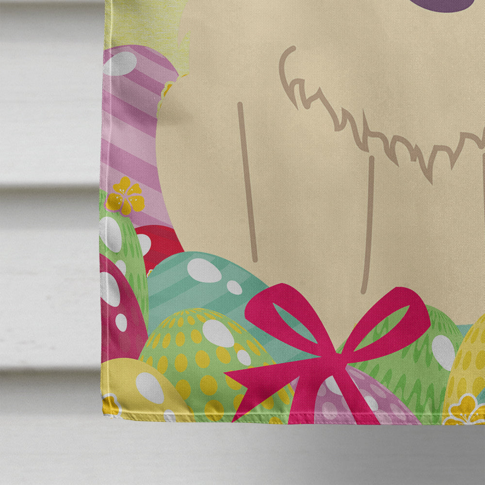 Easter Eggs Chow Chow White House Flag 28x40 Porch Sleeve Pole Decorative Outside Yard Banner Artwork Wall Hanging, Polyester