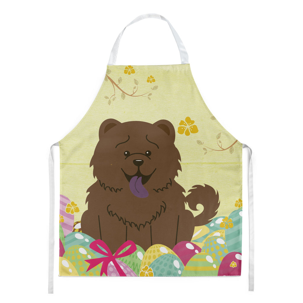Easter Eggs Chow Chow Chocolate Apron Cooking Kitchen Server Baking Crafts Gardening for Adult Women Men, Unisex, Large, Multicolor