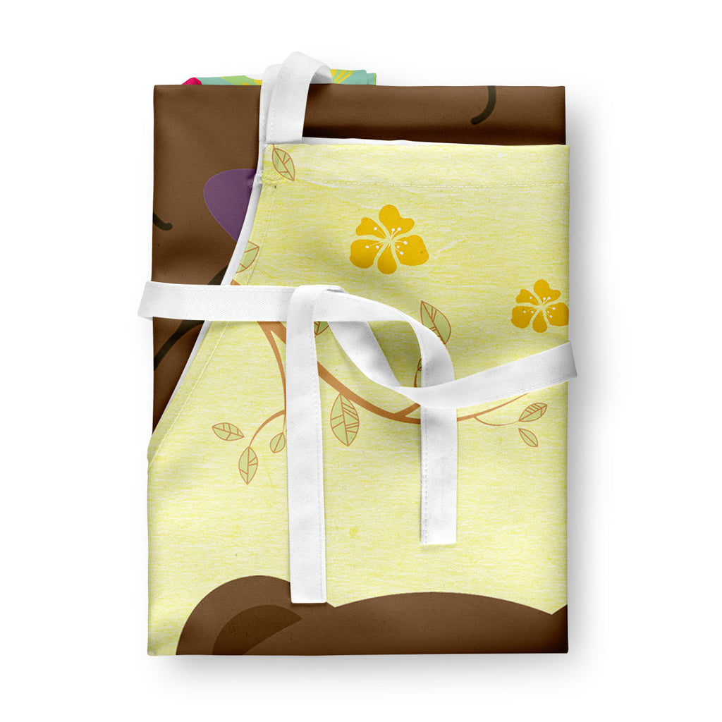 Easter Eggs Chow Chow Chocolate Apron Cooking Kitchen Server Baking Crafts Gardening for Adult Women Men, Unisex, Large, Multicolor