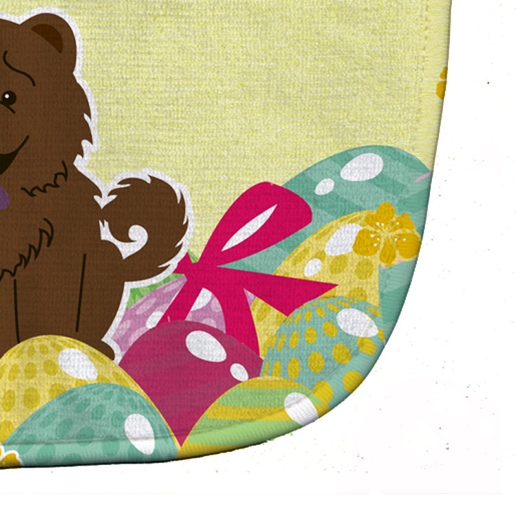 Easter Eggs Chow Chow Chocolate Baby Bib Easy-Clean Baby Bib Baby Feeding Accessory Baby Mealtime Essential, 10 x 13, Multicolor