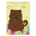 Easter Eggs Chow Chow Chocolate House Flag 28x40 Porch Sleeve Pole Decorative Outside Yard Banner Artwork Wall Hanging, Polyester