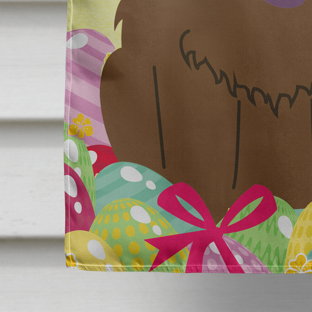 Easter Eggs Chow Chow Chocolate House Flag 28x40 Porch Sleeve Pole Decorative Outside Yard Banner Artwork Wall Hanging, Polyester