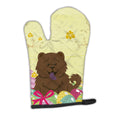 Easter Eggs Chow Chow Chocolate Oven Mitt Heat Resistant Thick Oven Mitt for Hot Pans and Oven, Kitchen Mitt Protect Hands, Cooking Baking Glove