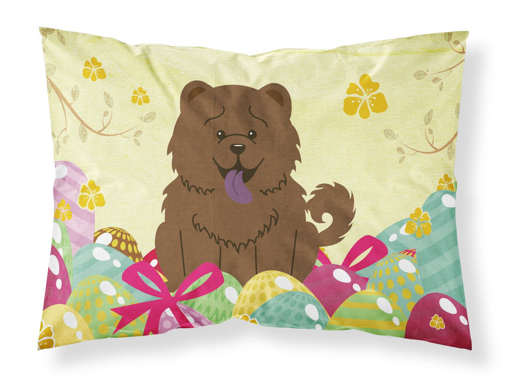 Easter Eggs Chow Chow Chocolate Standard Pillowcase Lightweight Super Soft Easy Care Decorative Artwork Pillowcase, Standard