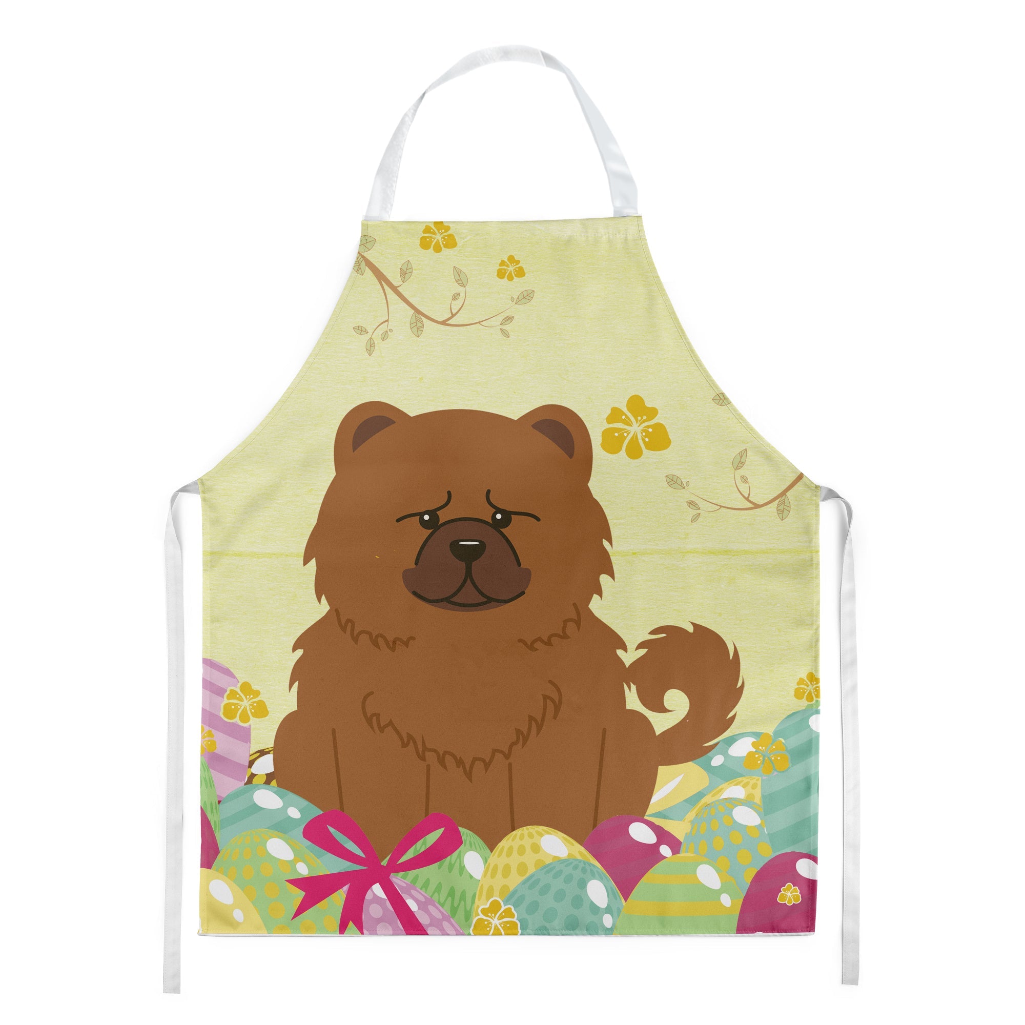 Easter Eggs Chow Chow Red Apron Cooking Kitchen Server Baking Crafts Gardening for Adult Women Men, Unisex, Large, Multicolor