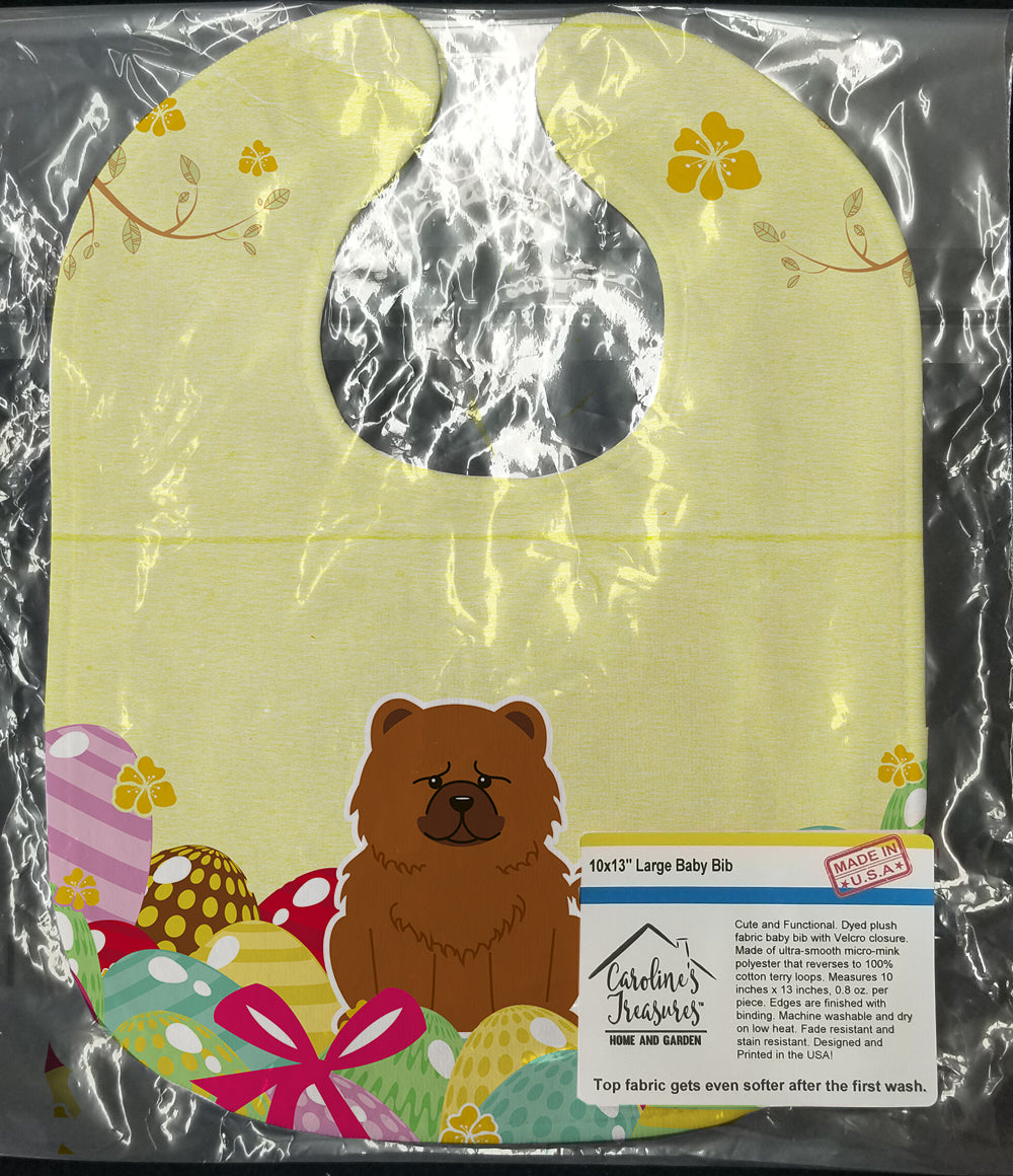 Easter Eggs Chow Chow Red Baby Bib Easy-Clean Baby Bib Baby Feeding Accessory Baby Mealtime Essential, 10 x 13, Multicolor