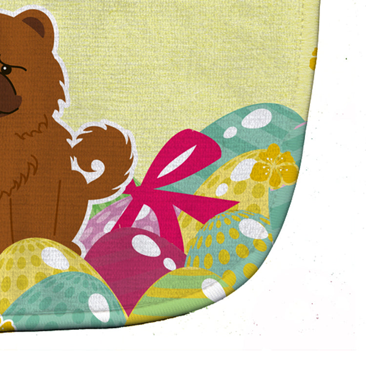 Easter Eggs Chow Chow Red Baby Bib Easy-Clean Baby Bib Baby Feeding Accessory Baby Mealtime Essential, 10 x 13, Multicolor