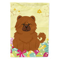 Easter Eggs Chow Chow Red House Flag 28x40 Porch Sleeve Pole Decorative Outside Yard Banner Artwork Wall Hanging, Polyester