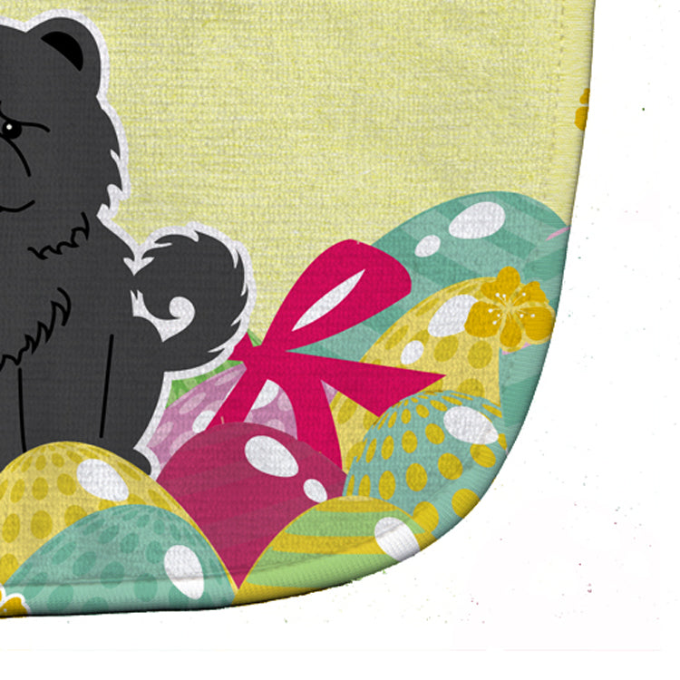 Easter Eggs Chow Chow Black Baby Bib Easy-Clean Baby Bib Baby Feeding Accessory Baby Mealtime Essential, 10 x 13, Multicolor