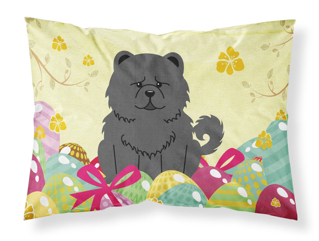 Easter Eggs Chow Chow Black Standard Pillowcase Lightweight Super Soft Easy Care Decorative Artwork Pillowcase, Standard