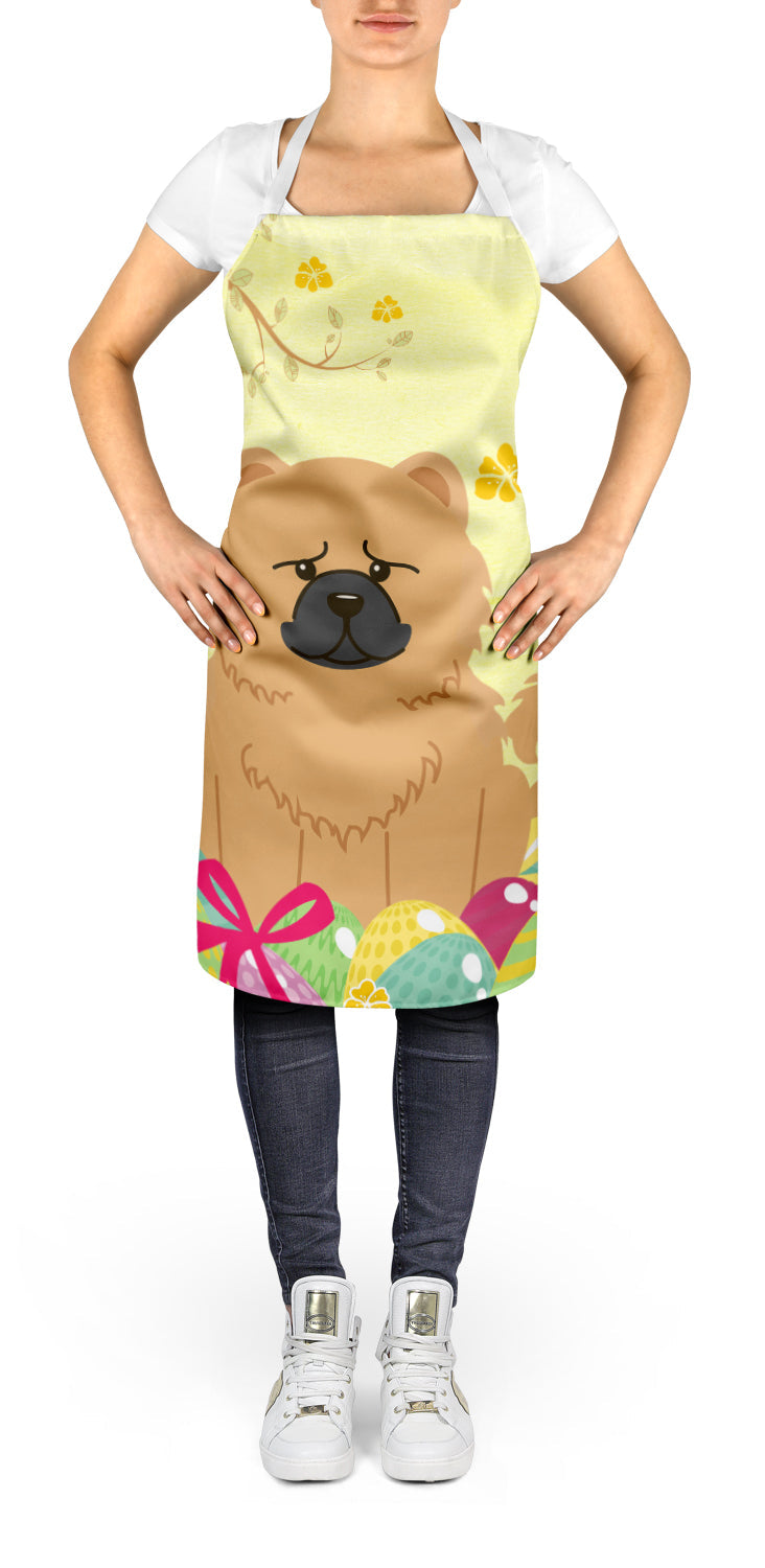 Easter Eggs Chow Chow Cream Apron Cooking Kitchen Server Baking Crafts Gardening for Adult Women Men, Unisex, Large, Multicolor