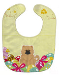 Easter Eggs Chow Chow Cream Baby Bib Easy-Clean Baby Bib Baby Feeding Accessory Baby Mealtime Essential, 10 x 13, Multicolor