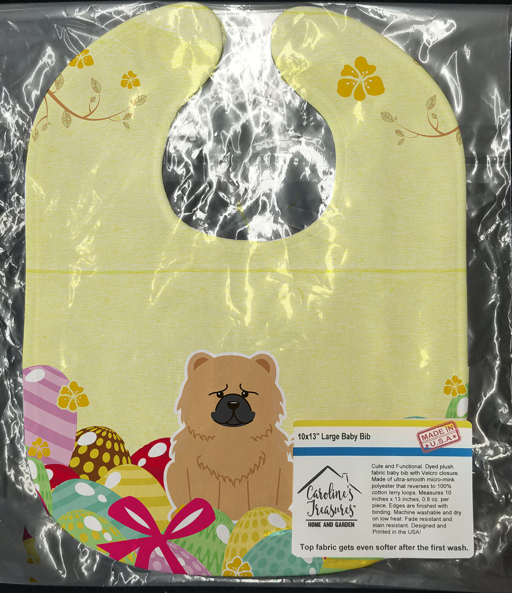 Easter Eggs Chow Chow Cream Baby Bib Easy-Clean Baby Bib Baby Feeding Accessory Baby Mealtime Essential, 10 x 13, Multicolor