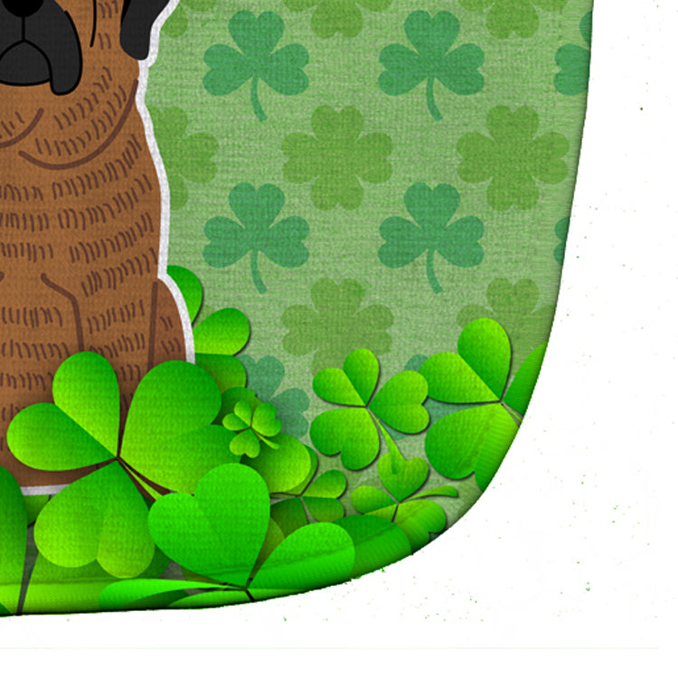 Mastiff Brindle Shamrocks Baby Bib Easy-Clean Baby Bib Baby Feeding Accessory Baby Mealtime Essential, 10 x 13, Multicolor