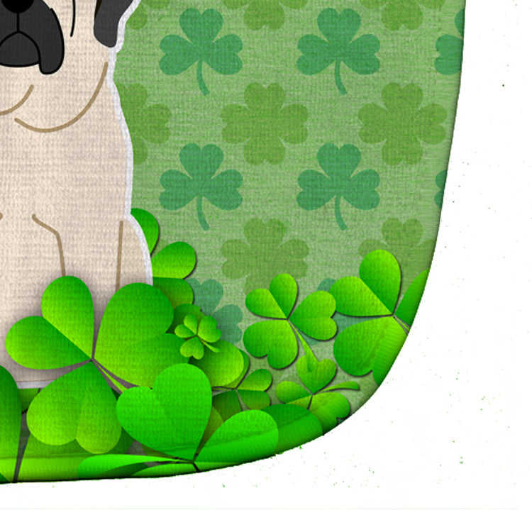 Mastiff White Shamrocks Baby Bib Easy-Clean Baby Bib Baby Feeding Accessory Baby Mealtime Essential, 10 x 13, Multicolor