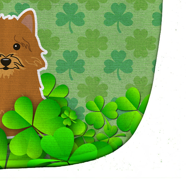 Norwich Terrier Shamrocks Baby Bib Easy-Clean Baby Bib Baby Feeding Accessory Baby Mealtime Essential, 10 x 13, Multicolor