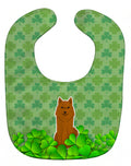 Karelian Bear Dog Shamrocks Baby Bib Easy-Clean Baby Bib Baby Feeding Accessory Baby Mealtime Essential, 10 x 13, Multicolor