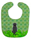 Black Russian Terrier Shamrocks Baby Bib Easy-Clean Baby Bib Baby Feeding Accessory Baby Mealtime Essential, 10 x 13, Multicolor