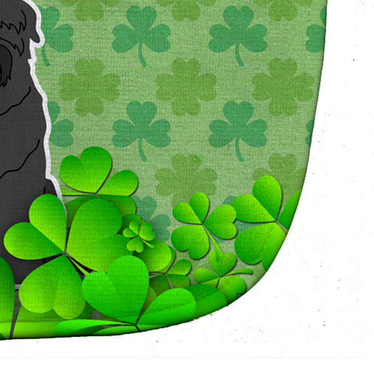Black Russian Terrier Shamrocks Baby Bib Easy-Clean Baby Bib Baby Feeding Accessory Baby Mealtime Essential, 10 x 13, Multicolor