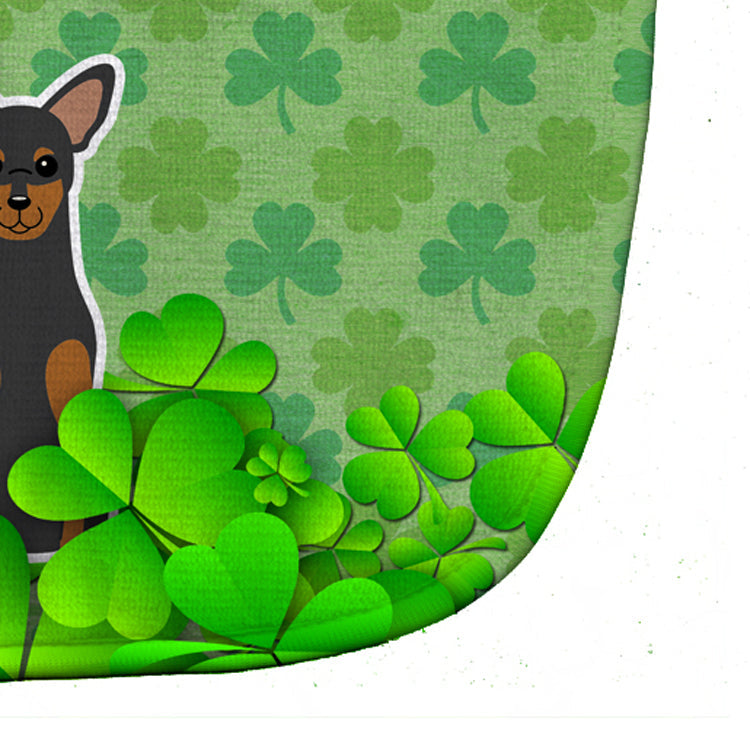 Manchester Terrier Shamrocks Baby Bib Easy-Clean Baby Bib Baby Feeding Accessory Baby Mealtime Essential, 10 x 13, Multicolor