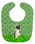 Russo-European Laika Spitz Shamrocks Baby Bib Easy-Clean Baby Bib Baby Feeding Accessory Baby Mealtime Essential, 10 x 13, Multicolor