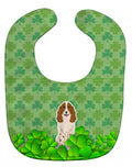 Russian Spaniel Shamrocks Baby Bib Easy-Clean Baby Bib Baby Feeding Accessory Baby Mealtime Essential, 10 x 13, Multicolor