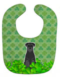Standard Schnauzer Black Shamrocks Baby Bib Easy-Clean Baby Bib Baby Feeding Accessory Baby Mealtime Essential, 10 x 13, Multicolor