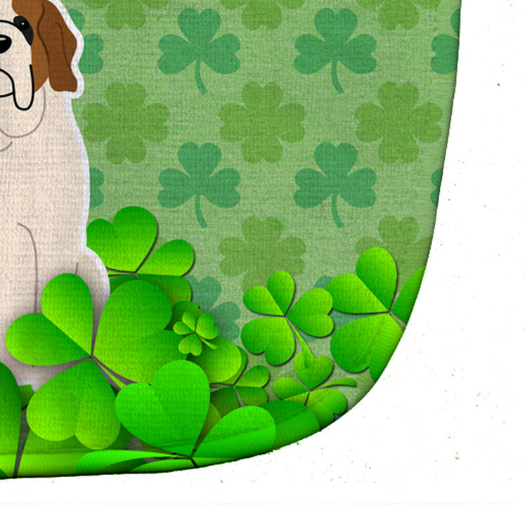 Saint Bernard Shamrocks Baby Bib Easy-Clean Baby Bib Baby Feeding Accessory Baby Mealtime Essential, 10 x 13, Multicolor