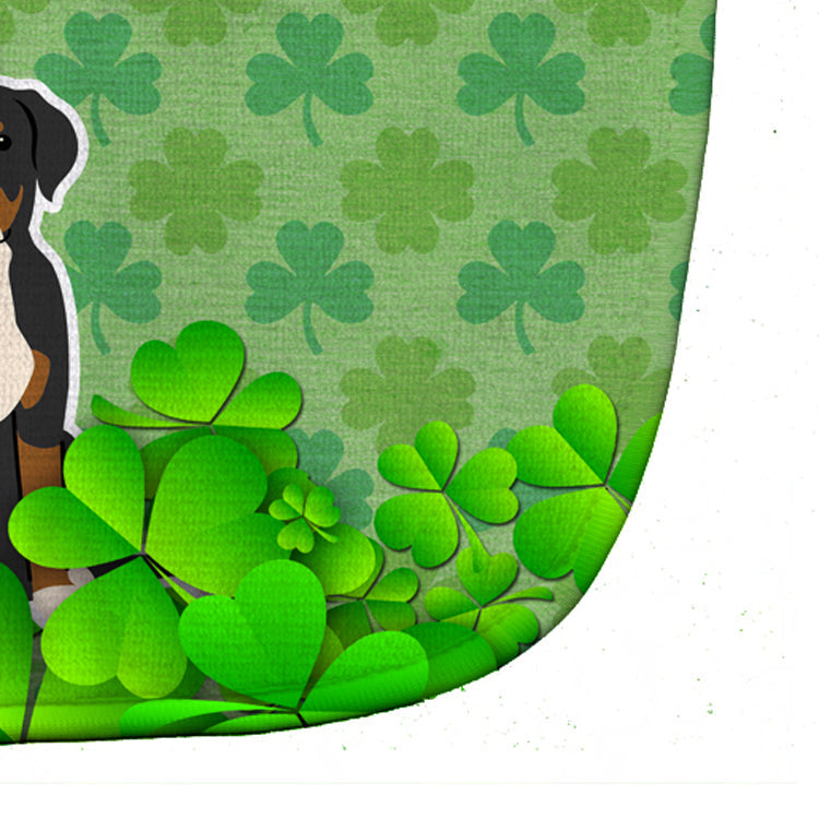 Greater Swiss Mountain Dog Shamrocks Baby Bib Easy-Clean Baby Bib Baby Feeding Accessory Baby Mealtime Essential, 10 x 13, Multicolor