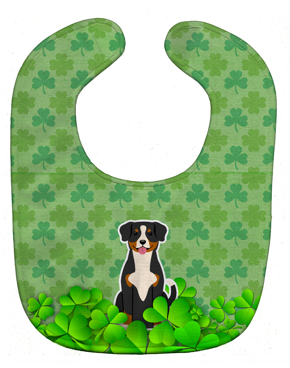 Entlebucher Shamrocks Baby Bib Easy-Clean Baby Bib Baby Feeding Accessory Baby Mealtime Essential, 10 x 13, Multicolor