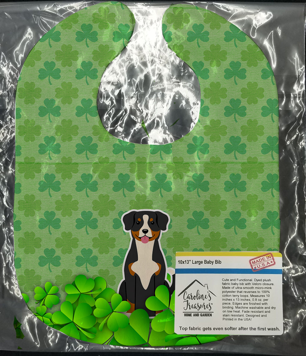 Entlebucher Shamrocks Baby Bib Easy-Clean Baby Bib Baby Feeding Accessory Baby Mealtime Essential, 10 x 13, Multicolor