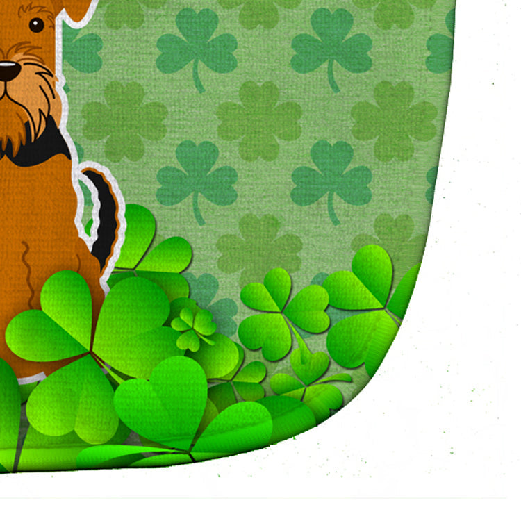 Airedale Shamrocks Baby Bib Easy-Clean Baby Bib Baby Feeding Accessory Baby Mealtime Essential, 10 x 13, Multicolor